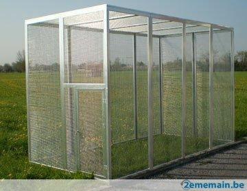 Aluminium Volière 1m x 4 meter x 2 m, Animaux & Accessoires, Oiseaux | Cages & Volières, Neuf, Volière, Aluminium, Enlèvement ou Envoi