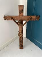 Sculptuur corpus houten kruis christus, Antiek en Kunst, Ophalen