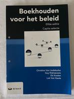 Boekhouden voor het beleid - 11de editie, Boeken, Studieboeken en Cursussen, Hoger Onderwijs, De boeck, Zo goed als nieuw, Ophalen