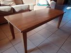 Houten salontafel van 123 x 53 cm in zeer goede staat, Ophalen, Gebruikt, 100 tot 150 cm, Eikenhout