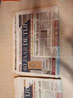 De tijd 2 febr 2008 40 jaar met 4 bijlagen, Ophalen of Verzenden, Zo goed als nieuw, Krant