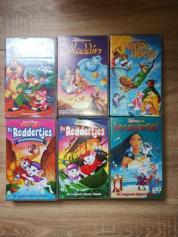 Originele VHS Disney cassettes