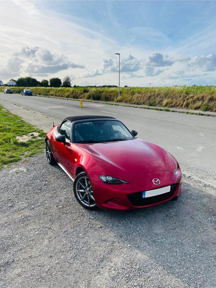 Mazda mx5 nd édition 160, Auto's, Mazda, Particulier, MX-5, Benzine, Euro 6, Cabriolet, Handgeschakeld, Rood, Zwart, Alcantara