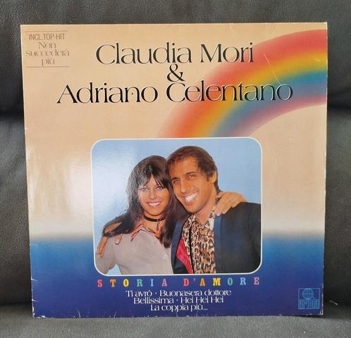 Vinyle 33T Claudia Mori & Adriano Celentano storia d'amore, Cd's en Dvd's, Vinyl | Pop, Gebruikt, Ophalen of Verzenden