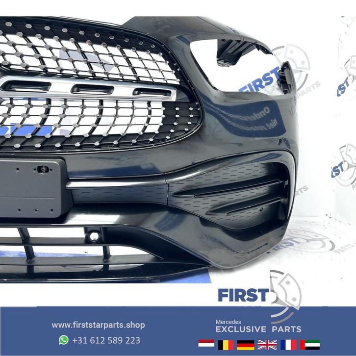 (W247) H247 GLA AMG LINE VOORBUMPER ZWART WIT GRIJS COMPLEET, Auto-onderdelen, Carrosserie, Bumper, Mercedes-Benz, Voor, Gebruikt