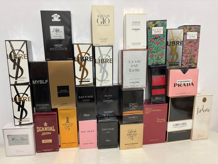 Per stuk eau de parfum €40 maar, Verzamelen, Parfumverzamelingen, Zo goed als nieuw, Ophalen of Verzenden