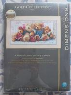 Borduurpakket A Row of Love van Dimensions Gold, Hobby en Vrije tijd, Verzenden, Nieuw, Borduurpakket