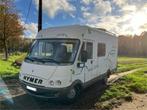 Mobilhome Hymer B584 te koop, Caravans en Kamperen, Mobilhomes, Integraal, Ringverwarming, Fiat, Treinzit