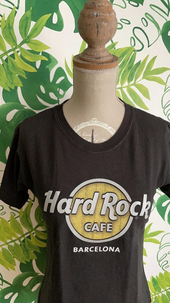 zwart T-shirt Hard Rock Cafe - Barcelona (140), Kinderen en Baby's, Kinderkleding | Maat 140, Zo goed als nieuw, Jongen of Meisje