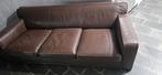 Lederen salon/zetels 3+3, Huis en Inrichting, Ophalen, Driepersoons, Leer, Zo goed als nieuw
