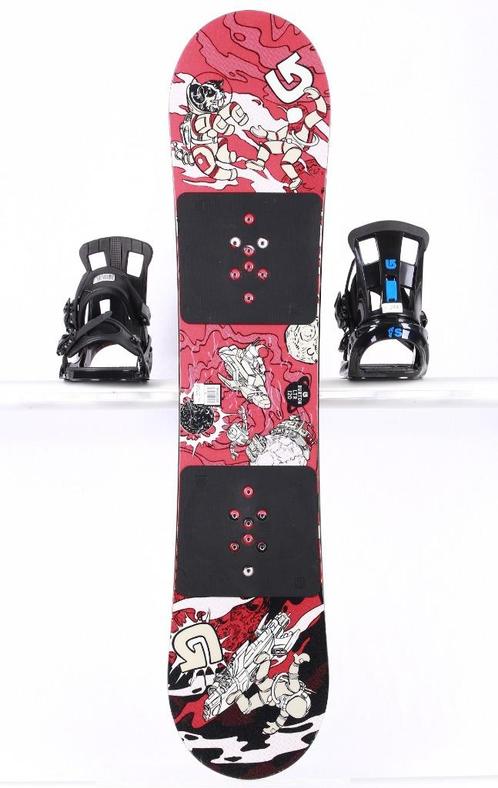 120 cm kinder snowboard BURTON LTR 2021, red/black, woodcore, Sport en Fitness, Snowboarden, Gebruikt, Board, Verzenden