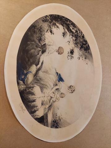 Alfred RENAUDIN - Opgehoogde gravure  beschikbaar voor biedingen