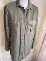 Soepel hemd in kaki en denim, maat 38, Maat 38/40 (M), Zo goed als nieuw, Groen, &DENIM