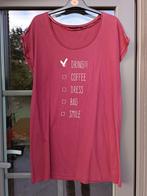 Kiabi bordeauxrood nachthemd met print, Ophalen of Verzenden, Gedragen