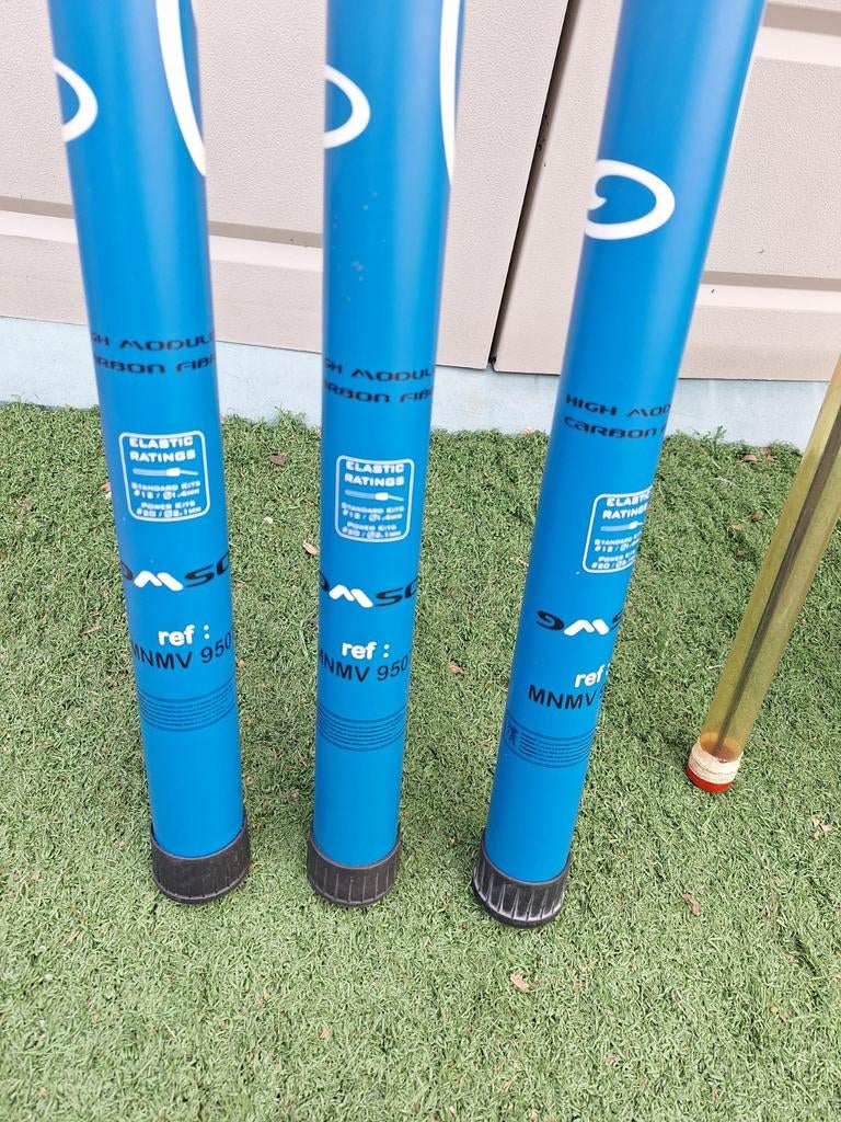 3 hengels Garbolino 10meter. Midnigt Mast, Ophalen