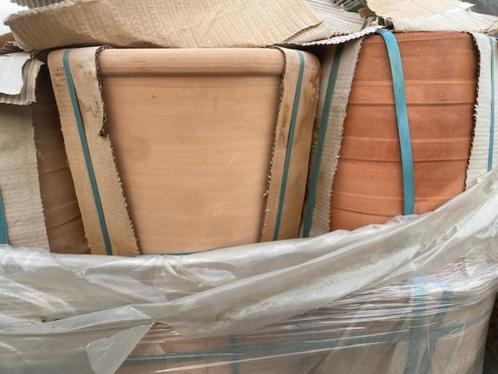 terracotta bloempotten, Tuin en Terras, Bloempotten, Nieuw, Terracotta, Balkon, Tuin, Minder dan 40 cm, 25 tot 40 cm, Rond, Ophalen