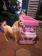 Camping car barbie et cheval articulé, Enlèvement, Utilisé