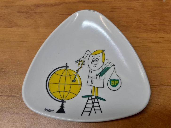 Oude BP asbak, leeg muntvakje, Verzamelen, Merken en Reclamevoorwerpen, Gebruikt, Overige typen, Verzenden