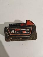 Milwaukee M18 5ah  batterij, Ophalen, Gebruikt