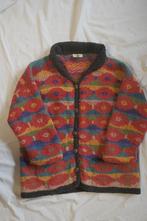 Pachamama Hand Knitted 100% Wool Cardigan - Kleurrijk - L, Ophalen, Zo goed als nieuw, Maat 42/44 (L)