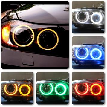H8 RGB Angel Eyes Lampenset BMW 1-3-5 serie en X5 X6 Z4 beschikbaar voor biedingen