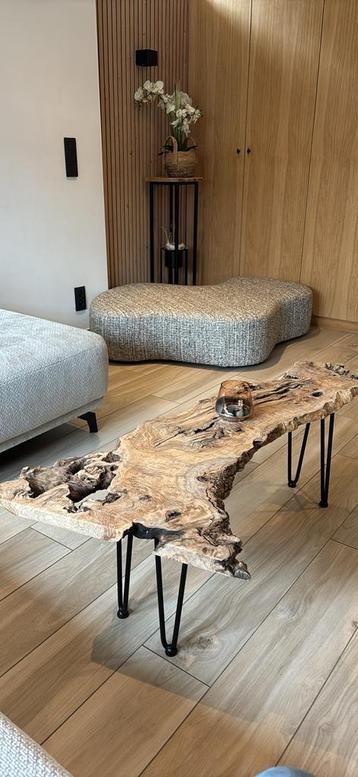 Olijf houten salontafel - decoratief beschikbaar voor biedingen