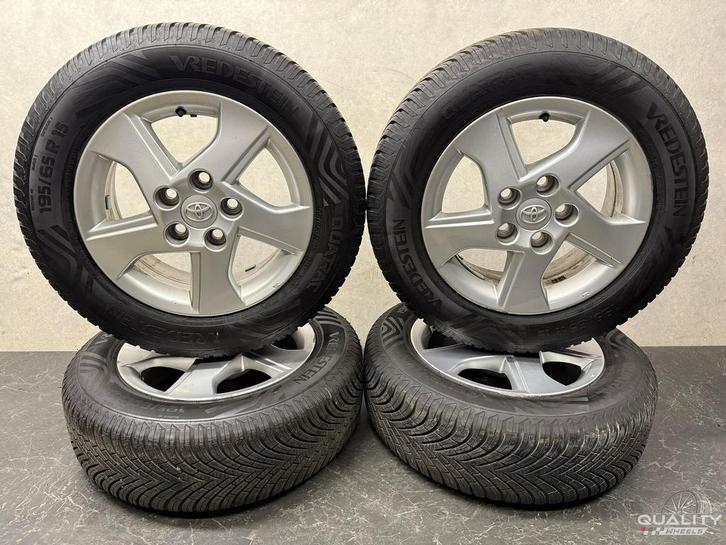 15” Toyota Auris, Corolla, Verso Velgen + met Banden 195/65/, Auto-onderdelen, Banden en Velgen, Banden en Velgen, All Season