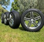 Set winterbanden met velgen van mercedes voor klasse e,c,a, Auto-onderdelen, Gebruikt, Banden en Velgen, 17 inch, Winterbanden