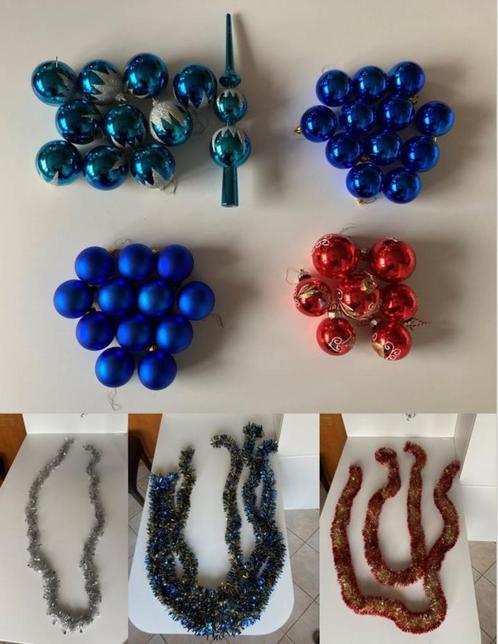 Kerstartikelen: piek, ballen en slingers, Diversen, Kerst, Zo goed als nieuw, Ophalen of Verzenden