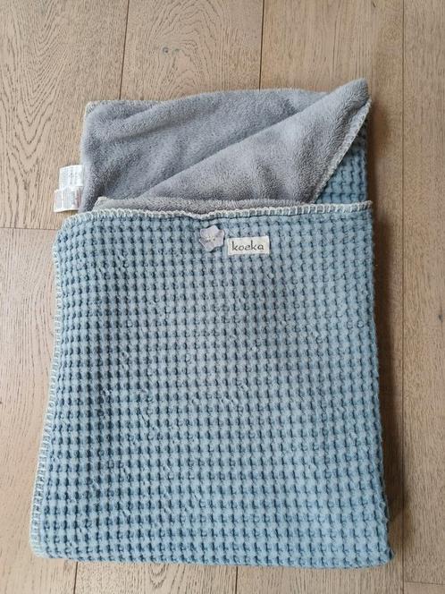 Koeka wiegdeken wafel/teddy, Kinderen en Baby's, Dekens, Slaapzakjes en Inbakerproducten, Zo goed als nieuw, Deken, Ophalen of Verzenden