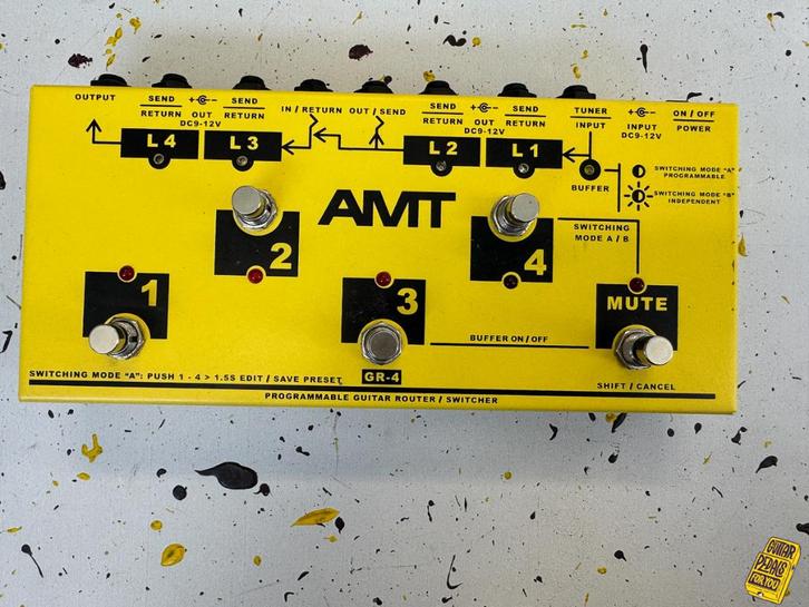 AMT GR-4 programmable guitar switching system with 4 loops, Muziek en Instrumenten, Effecten, Zo goed als nieuw, Overige typen