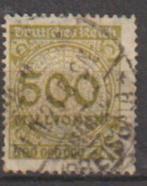 Duitse Rijk 1923 nr 324, Postzegels en Munten, Verzenden, Duitse Keizerrijk, Gestempeld