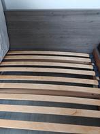 Bed en nachtkastje, 90 cm, Gris, Une personne, Enlèvement