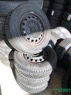 Aziatisch Kia Hyundai Winterbandenset Dunlop WS5 - 195-65-15, Auto-onderdelen, Gebruikt, 15 inch, Banden en Velgen, Personenwagen