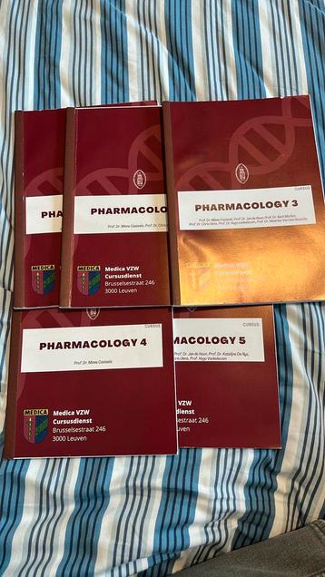 Handboek Pharmacology 1/2/3/4/5 master Bmw KUL beschikbaar voor biedingen