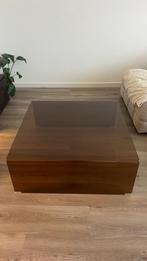 Glazen Salontafel te koop, Huis en Inrichting, Tafels | Salontafels, Ophalen, Minimalist/modern, Vierkant, Nieuw