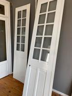 Houten dubbele deur, Ophalen, Gebruikt, Glas, Binnendeur