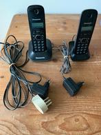 set van 2 looptelefoons, Telecommunicatie, Vaste telefoons | Handsets en Draadloos, Ophalen, Gebruikt, 2 handsets