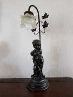 Art nouveau bronzen tafellamp, Antiek en Kunst, Ophalen