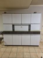 Vintage Kast Formica Wit Bruin, Ophalen, Gebruikt, Overige materialen, Met deur(en)
