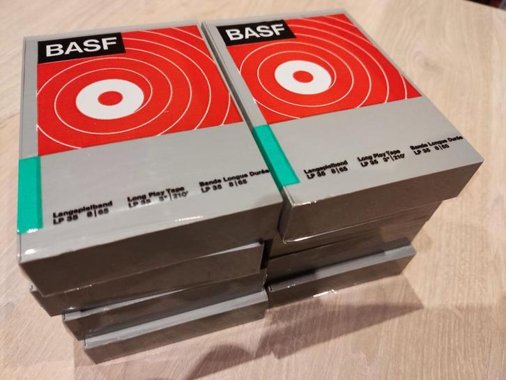 8 x BASF LP long play reel tape voor bandopnemer (sealed), Audio, Tv en Foto, Bandrecorder, Onderdeel, Ophalen of Verzenden