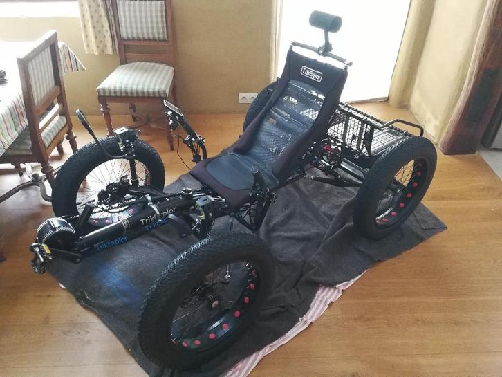 Trikexplor Vélo quad à assistance électrique, Fietsen en Brommers, Elektrische fietsen, Zo goed als nieuw, Overige merken, 50 km per accu of meer