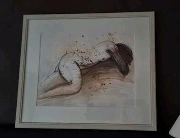 Echt schilderij beschikbaar voor biedingen
