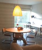 Ronde tafel met gekruiste poten, Huis en Inrichting, Ophalen, Zo goed als nieuw, Vijf personen of meer, Eikenhout