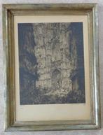 JULES DE BRUYCKER / CATHEDRALE D'ANVERS / ZW-W ETS / 92x69cm, Antiek en Kunst, Kunst | Litho's en Zeefdrukken, Ophalen