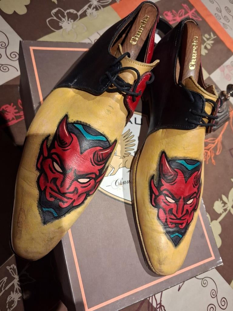 1paire de chaussure a vendre toute en cuir,faite main l, Ophalen of Verzenden