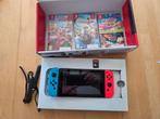 Nintendo switch set, Switch 2019 Upgrade, Met games, Met 2 controllers, Ophalen of Verzenden