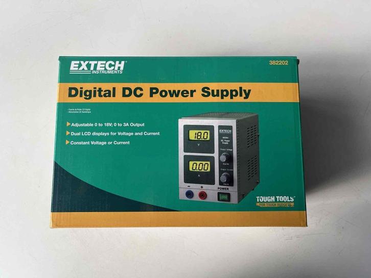 Extech 382203 Digital DC Power Supply - Nieuw in verpakking!, Doe-het-zelf en Bouw, Meetapparatuur, Nieuw, Elektriciteit, Ophalen