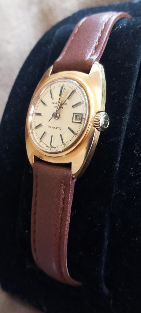 Favre Leuba Daymatic Genéve, Handtassen en Accessoires, Horloges | Antiek, Overige materialen, Ophalen of Verzenden