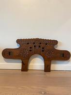 Vintage Hand-Carved Decorative Oxen Yoke – Folk Art Style, Antiek en Kunst, Ophalen